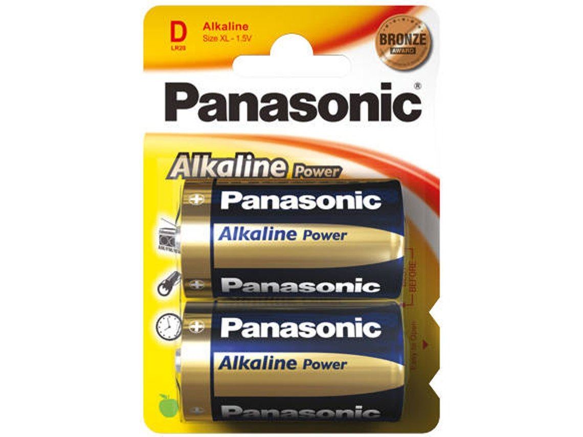 Pilha Alcalina LR20  D MN1300 1.5V  Panasonic Power [Blister 2 und.] Validade JAN 2027