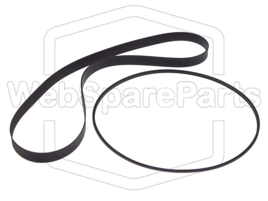 Kit Correias Para Deck de Cassetes Auto-Reverse Kenwood KX-727R