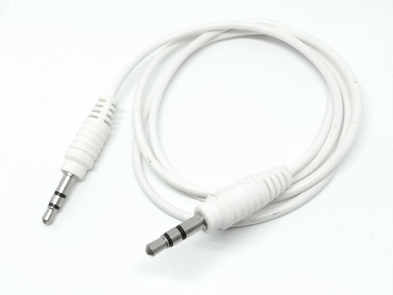 Cabo Jack 3.5mm Stereo Macho - Macho 0.75cm Branco