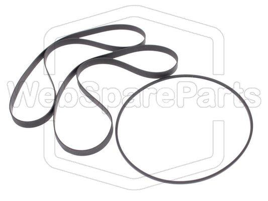 Kit Correias Para Deck de Cassetes Technics RS-T33R