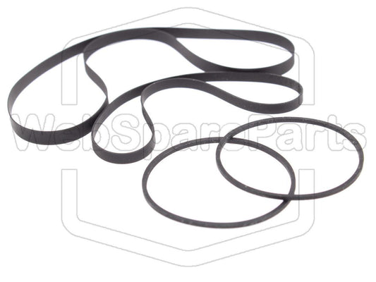 Kit Correias Para Deck de Cassetes Duplo Kenwood KX-FW3030