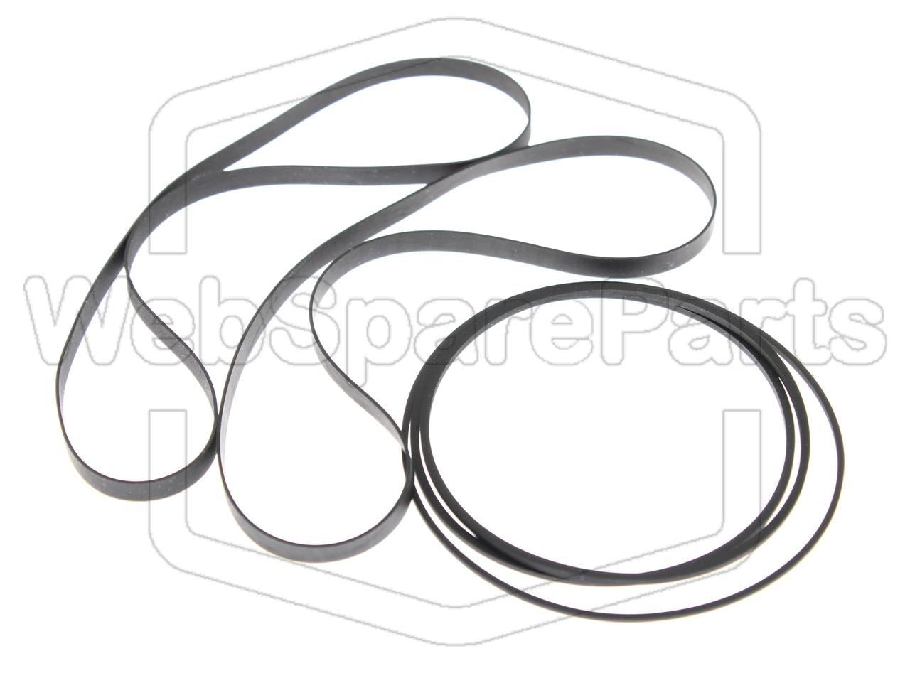 Kit de correias para rádio leitor de cassetes Sharp GF-777