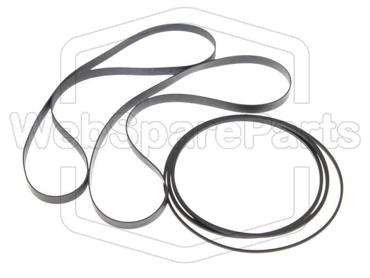 Kit de correias para rádio leitor de cassetes Sharp GF-777