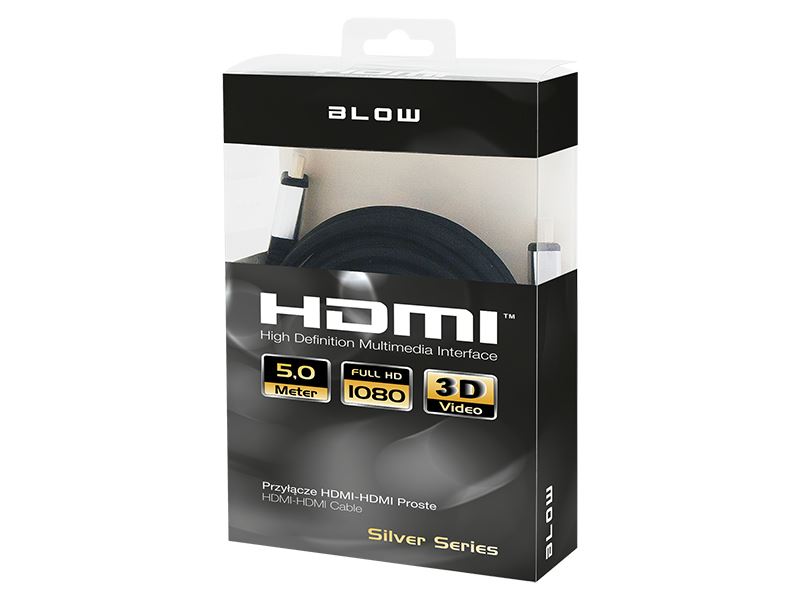 Cabos HDMI Macho - Macho Nylon Ultra HD c/ Filtro 3D Video 4K 1080P 5.0m