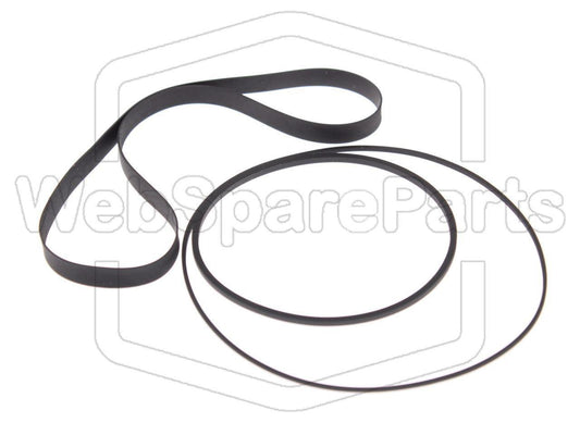 Kit Correias Para Leitor de Cassetes Stereo Kenwood KX-650