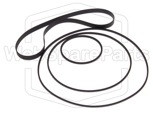 Kit Correias Para Leitor de Cassetes Stereo Kenwood KX-500