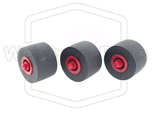 Rodas de pressão (pinch rollers) para deck de cassetes duplo Sony HCD-MG310AV