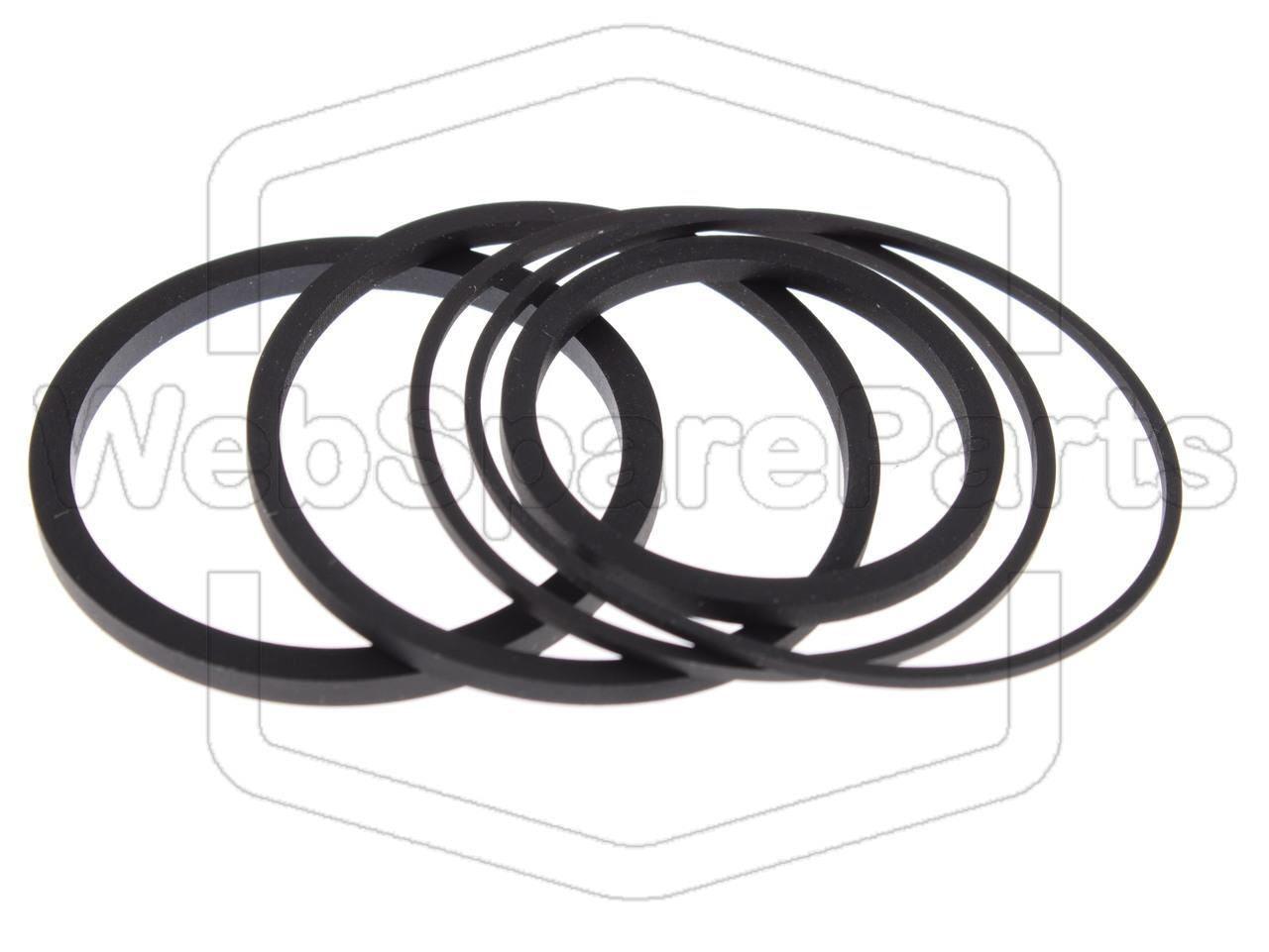 Kit Correias Para Video Cassette Universum VTR-2721 Betamax