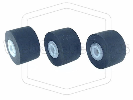 Rodas de pressão (pinch rollers) para deck de cassetes duplo Aiwa AD-WX707