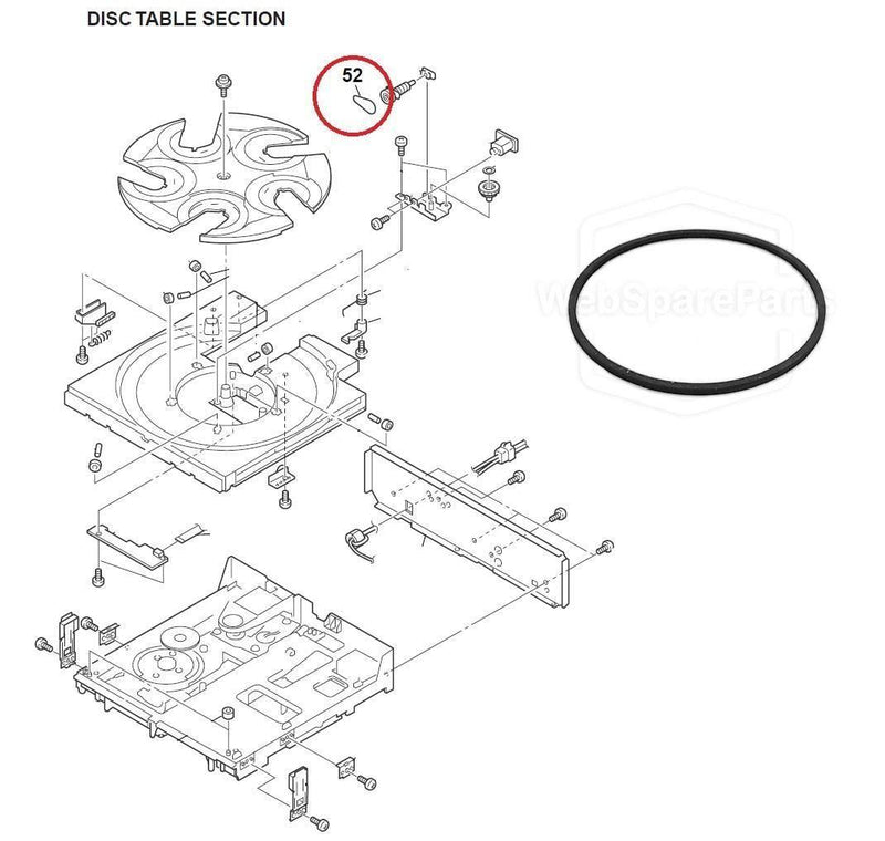 Correiao TABLE DISC Para Leitor de CD Sony CDP-C160Z