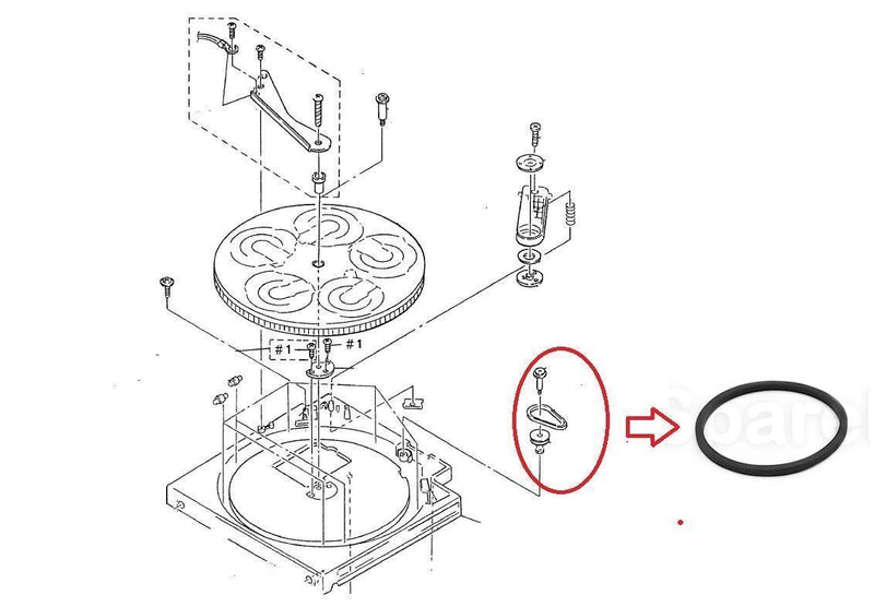 Correiao TABLE DISC Para Leitor de CD Sony HCD-D550