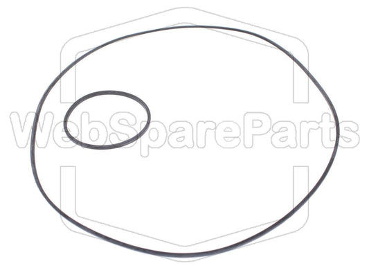 Kit de correias para auto-rádio leitor de cassetes Sharp RG-875/B/S