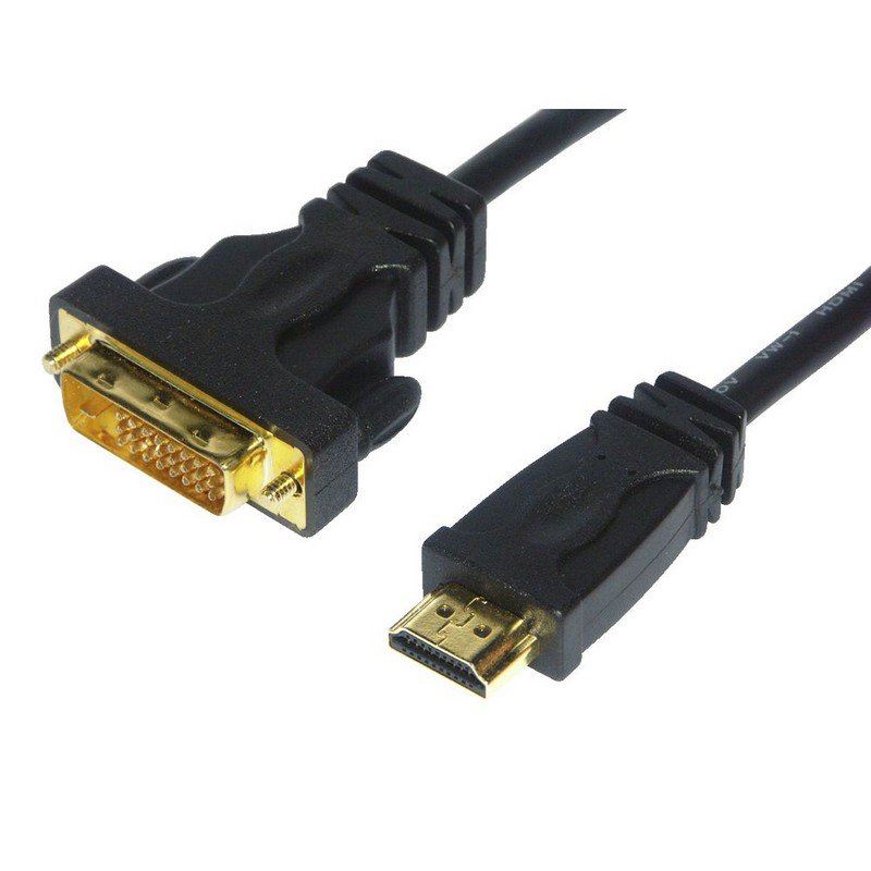 Cabo Adaptador HDMI p/ DVI Macho- Macho 1.8m