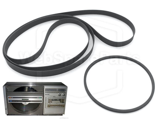 Kit de correias para gira-discos Sharp VZ-3000