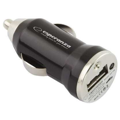 Mini Carregador de Isqueiro  12-24V 1 x USB 1A Preto