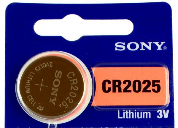 Pilha Litio Botao CR2025 3V Sony [Blister 5 Und.]  Validade DEZ-2029