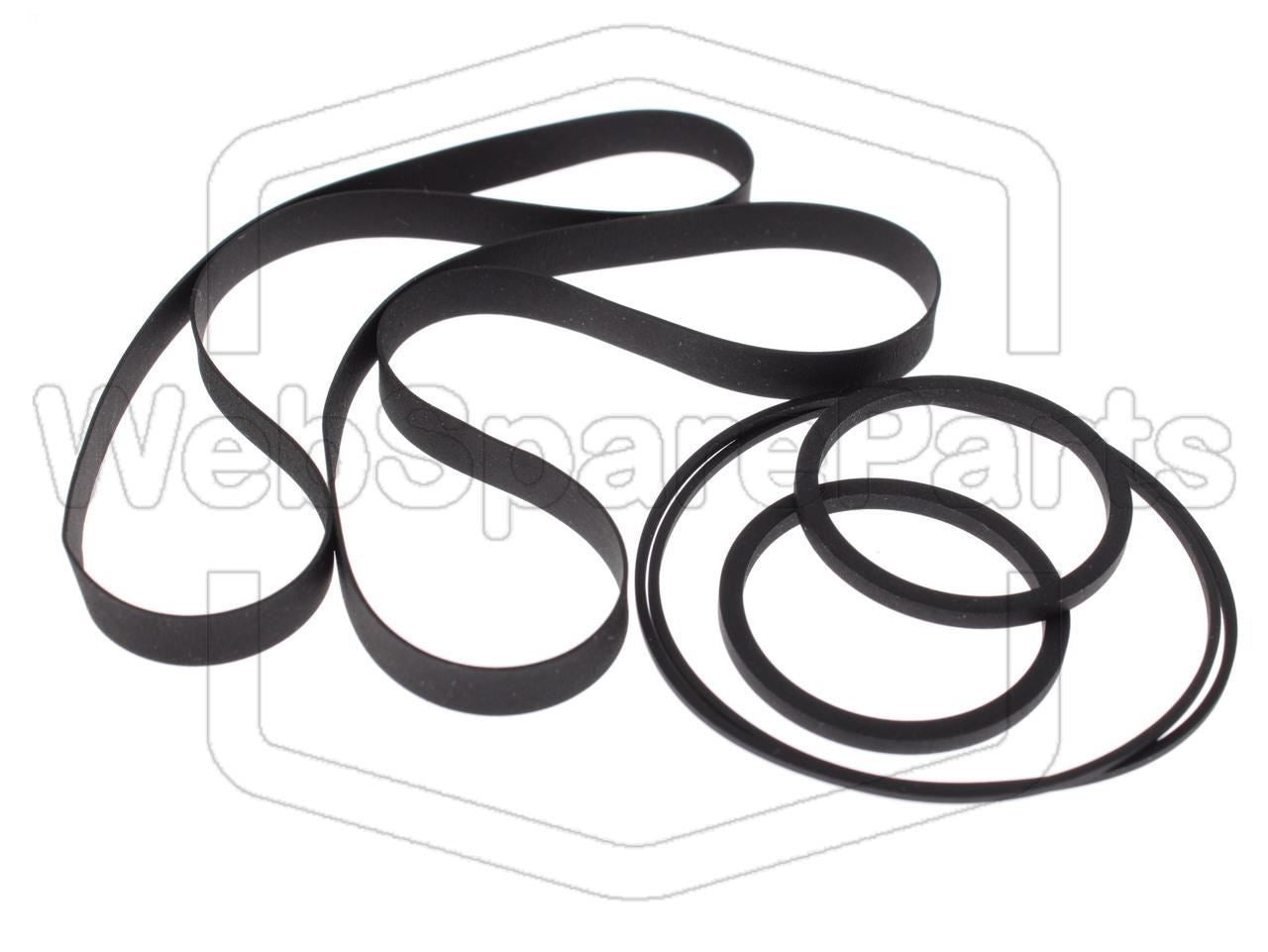 Kit de correias para video gravador Sharp VC-5W20E Twin VHS