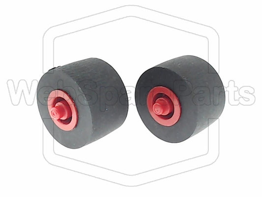 Rodas de pressão (pinch rollers) para deck de cassetes Denon DRM-555