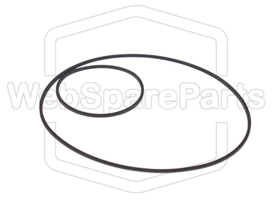 Kit de correias para auto-rádio leitor de cassetes Blaupunkt Brussels II Stereo CR