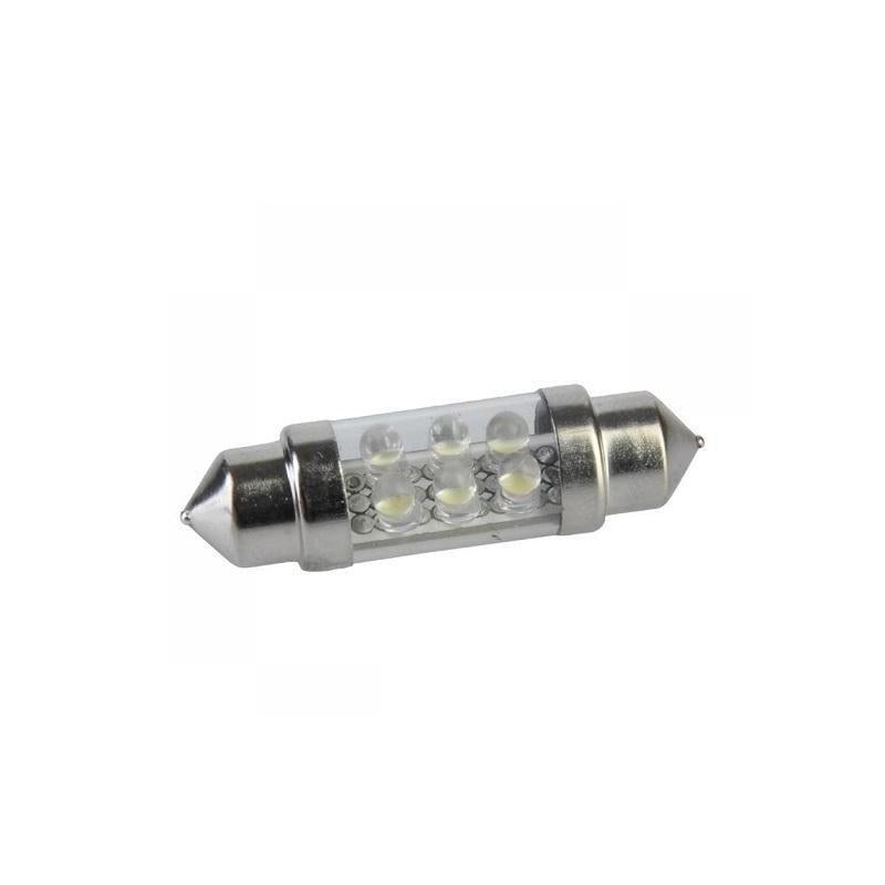 Lâmpada placa de matricula  T10 C5W SV8.512V 36mm 6 LEDS SV8.5  6000K