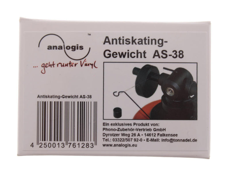 Turntable Anti-skating Weight AS-38 on Fine String 4g analogis